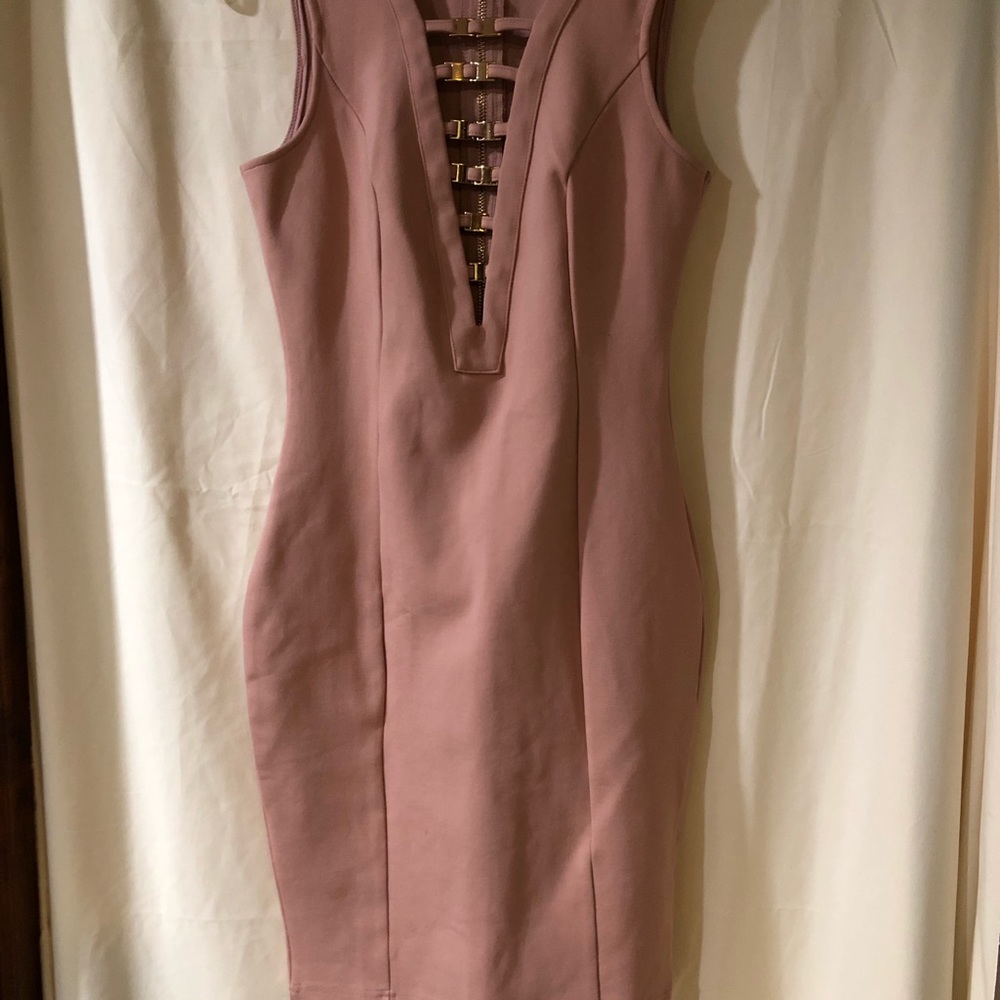 Lac Bleu pink‎ bodycon dress